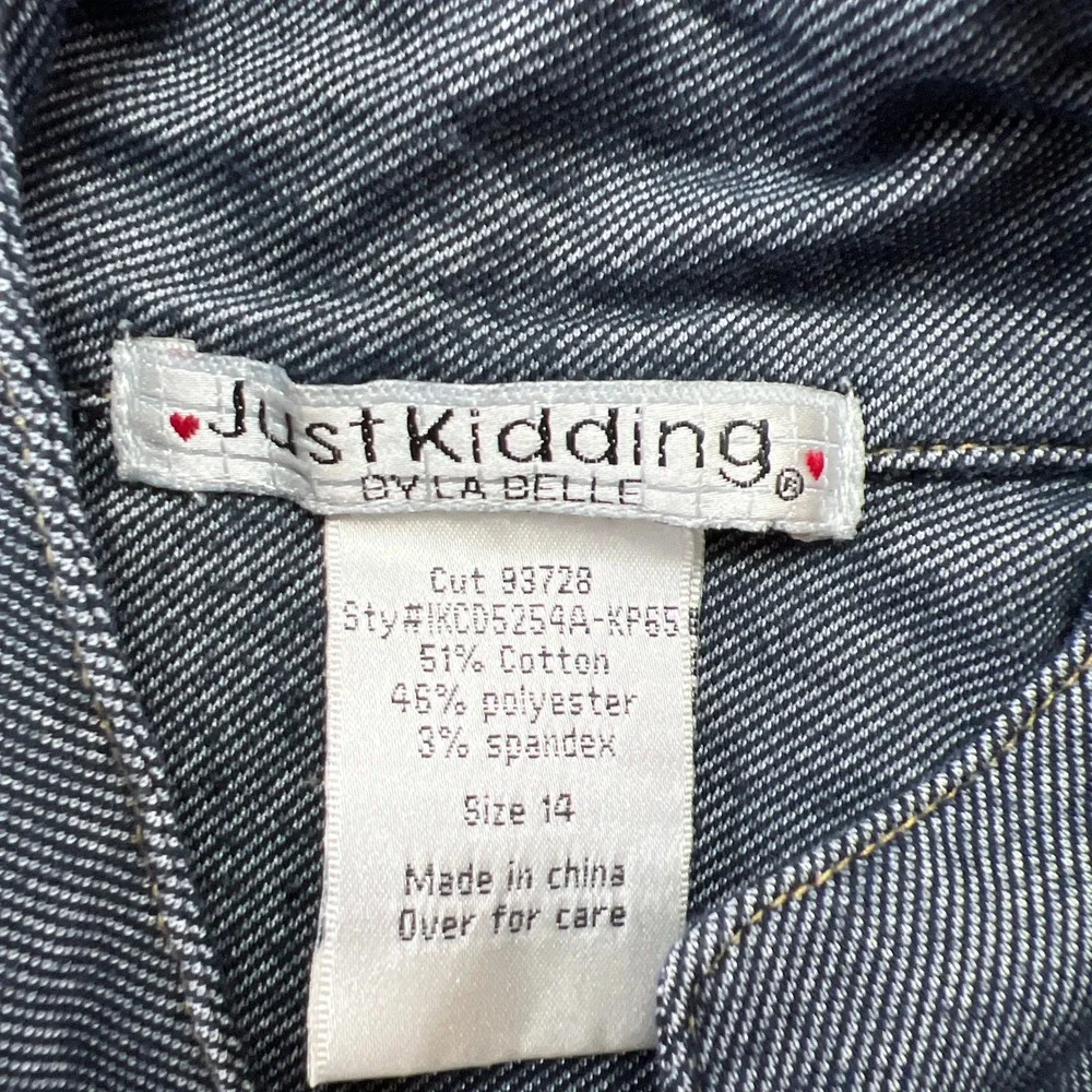 Just Kidding By La Belle Dress Girls 14 Gray Cotton Minimalist Asymmetric Zip